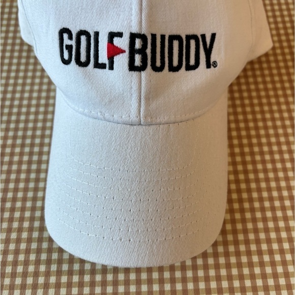 GOLF BUDDY white dad hat cap embroidered adjustable. Unisex. Casual - Picture 3 of 8